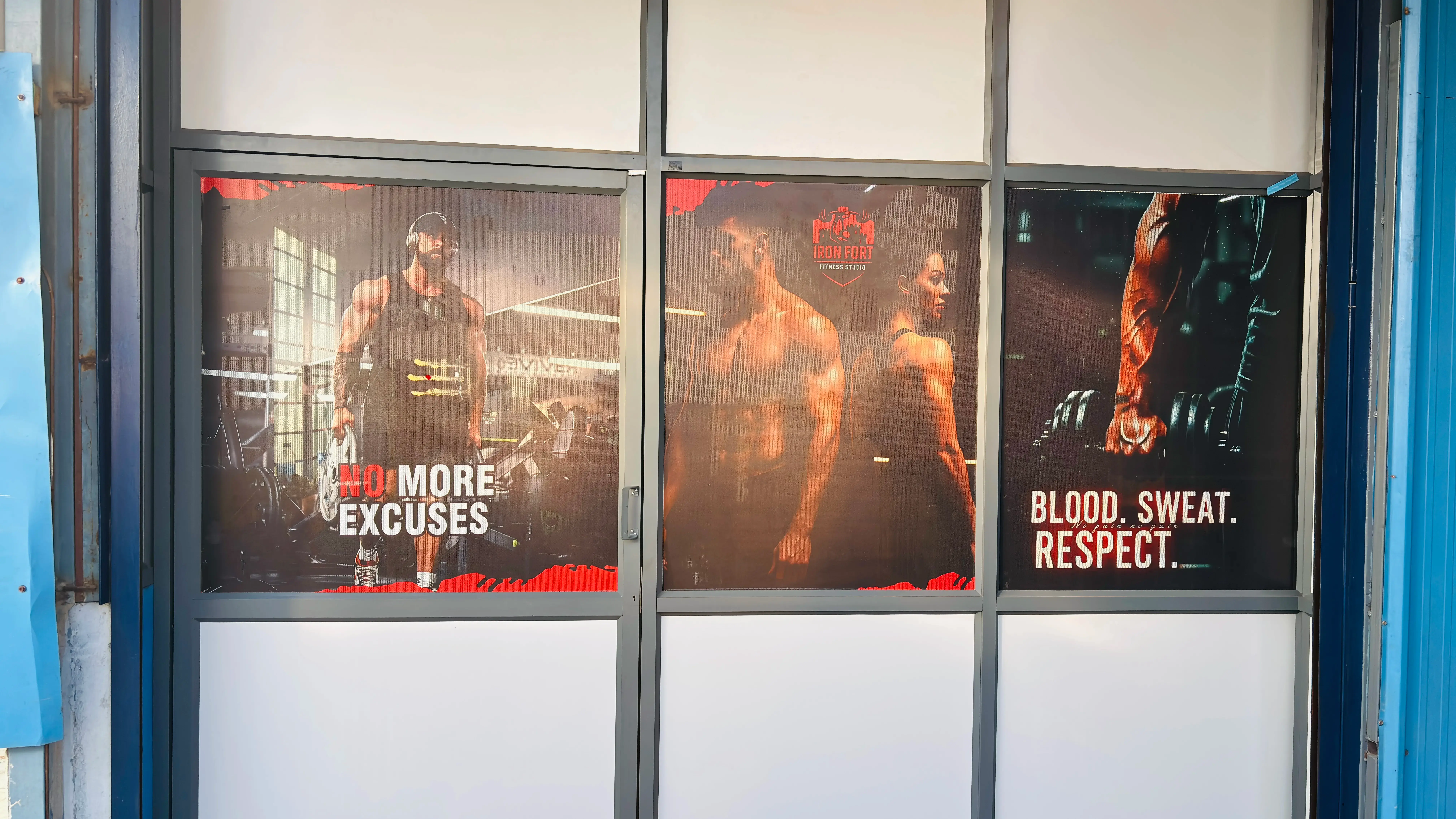 Entrance of IronFort Fitness Eachanari gym